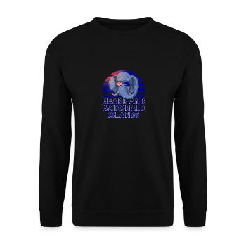 Heard and McDonald Islands - Unisex Sweatshirt - black - Front - Alina (178cm) & Michal (187cm)