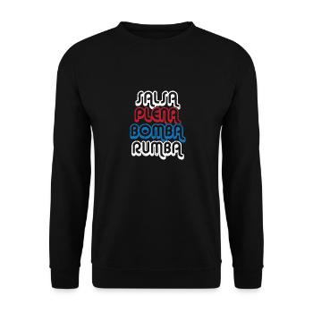 Danseuse de salsa Danseuse - Sweat-shirt Unisexe - noir - Devant - Alina (178cm) & Michal (187cm)