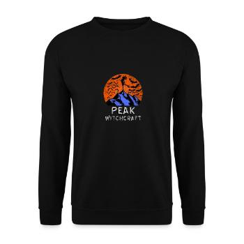 Peak Witchcraft, Mountain Witch - Unisex Sweatshirt - black - Front - Alina (178cm) & Michal (187cm)