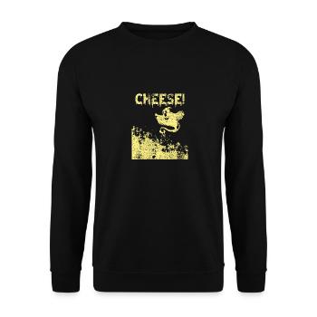 Fromage fantôme d’Halloween - Sweat-shirt Unisexe - noir - Devant - Alina (178cm) & Michal (187cm)