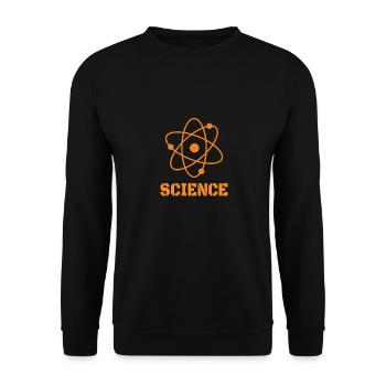 Physics: Science Atom - Unisex Pullover - Schwarz - Vorne - Alina (178cm) & Michal (187cm)