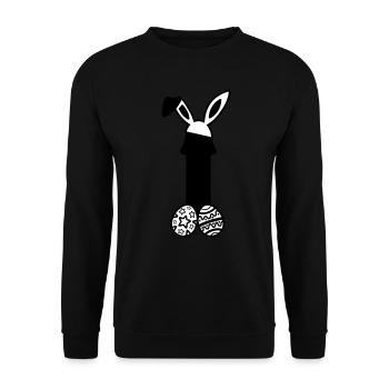 Ostern Penis - Unisex Pullover - Schwarz - Vorne - Alina (178cm) & Michal (187cm)