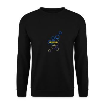 Gift for Charlie - Unisex Sweatshirt - black - Front - Alina (178cm) & Michal (187cm)