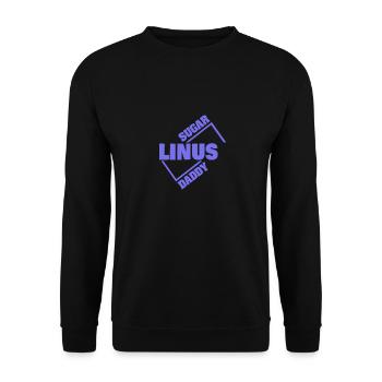 Linus als Sugardaddy - Unisex Pullover - Schwarz - Vorne - Alina (178cm) & Michal (187cm)