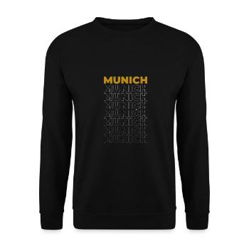 Munich - Unisex Sweatshirt - black - Front - Alina (178cm) & Michal (187cm)