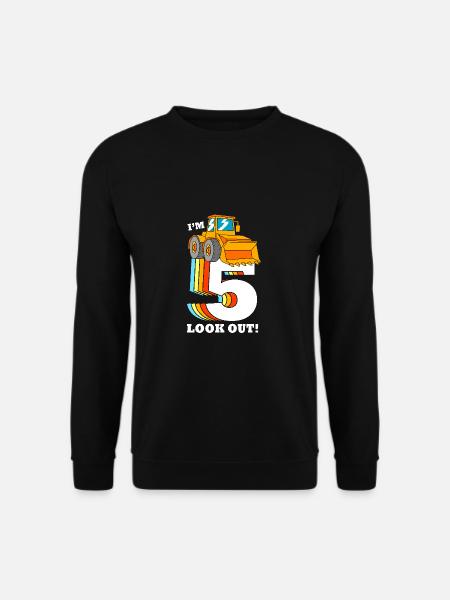 Children's birthday party construction site - Unisex Sweatshirt - black