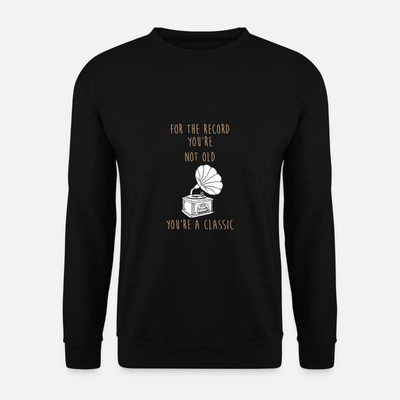 Vinyl - Unisex Pullover - Schwarz