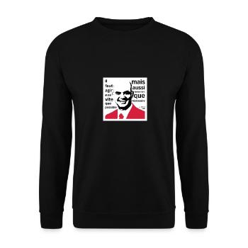 Berset 2020 - Unisex Sweatshirt - black - Front - Alina (178cm) & Michal (187cm)