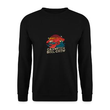Écrevisse Équipe d’écrevisse Drôle Saison des écrevisses Rétro - Sweat-shirt Unisexe - noir - Devant - Alina (178cm) & Michal (187cm)