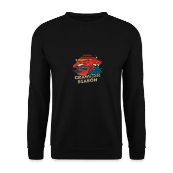 Saison des écrevisses Rétro Écrevisse Bouillir Love Écrevisses - Sweat-shirt Unisexe - noir - Devant - Alina (178cm) & Michal (187cm)