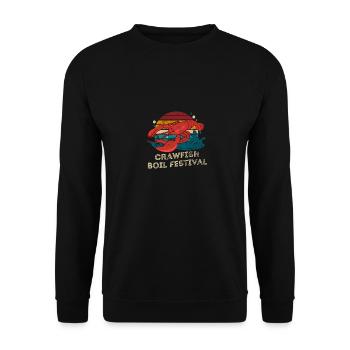 Crawfish Boil Festival Funny Crawfish Season - Unisex Sweatshirt - black - Front - Alina (178cm) & Michal (187cm)
