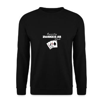 Twenty from Official Shirt - Unisex Sweatshirt - black - Front - Alina (178cm) & Michal (187cm)