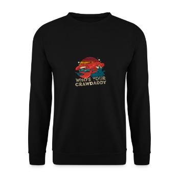 Who's Your Crawdaddy Funny Crawfish Boil Seafood - Unisex Sweatshirt - black - Front - Alina (178cm) & Michal (187cm)