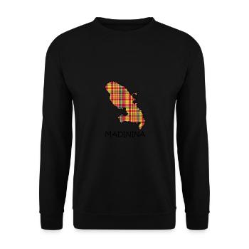 Madinina Style Madras - Sweat-shirt Unisexe - noir - Devant - Alina (178cm) & Michal (187cm)