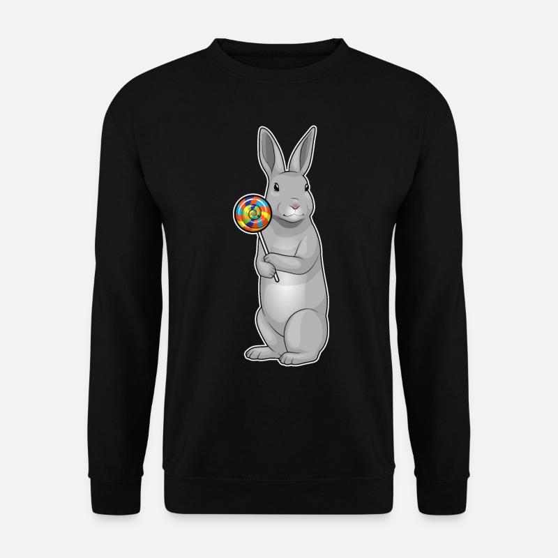Rabbit lollipop - Unisex Sweatshirt - black