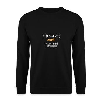 Meilleur corse - Sweat-shirt Unisexe - noir - Devant - Alina (178cm) & Michal (187cm)