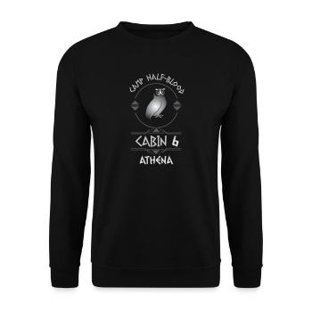Cabin #6 in Camp Half Blood, Child of Athena - Unisex Sweatshirt - black - Front - Alina (178cm) & Michal (187cm)