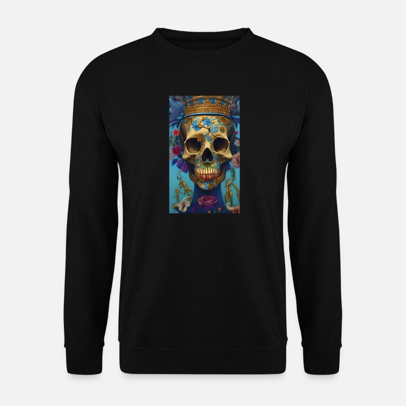 Beautiful fantasy Skull - Unisex Pullover - Schwarz
