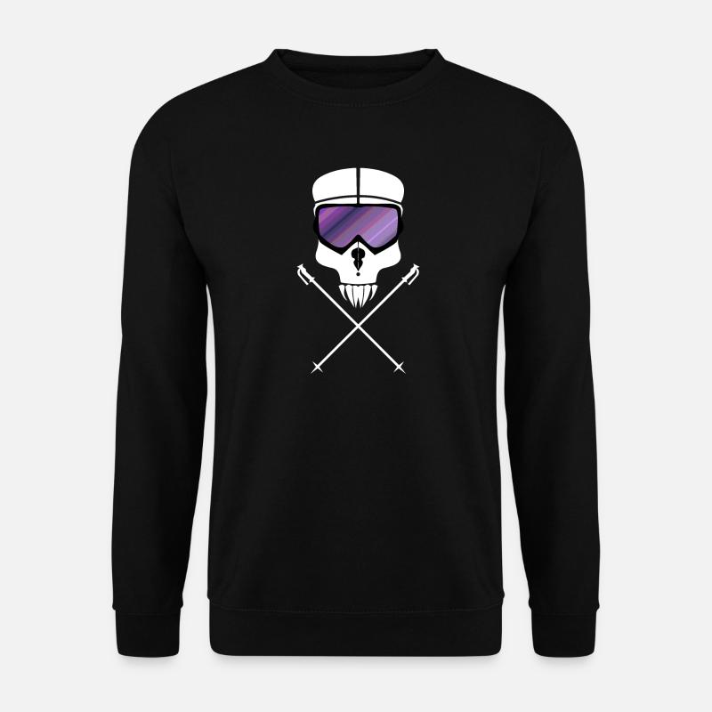 Ski Skull - Unisex Sweatshirt - black