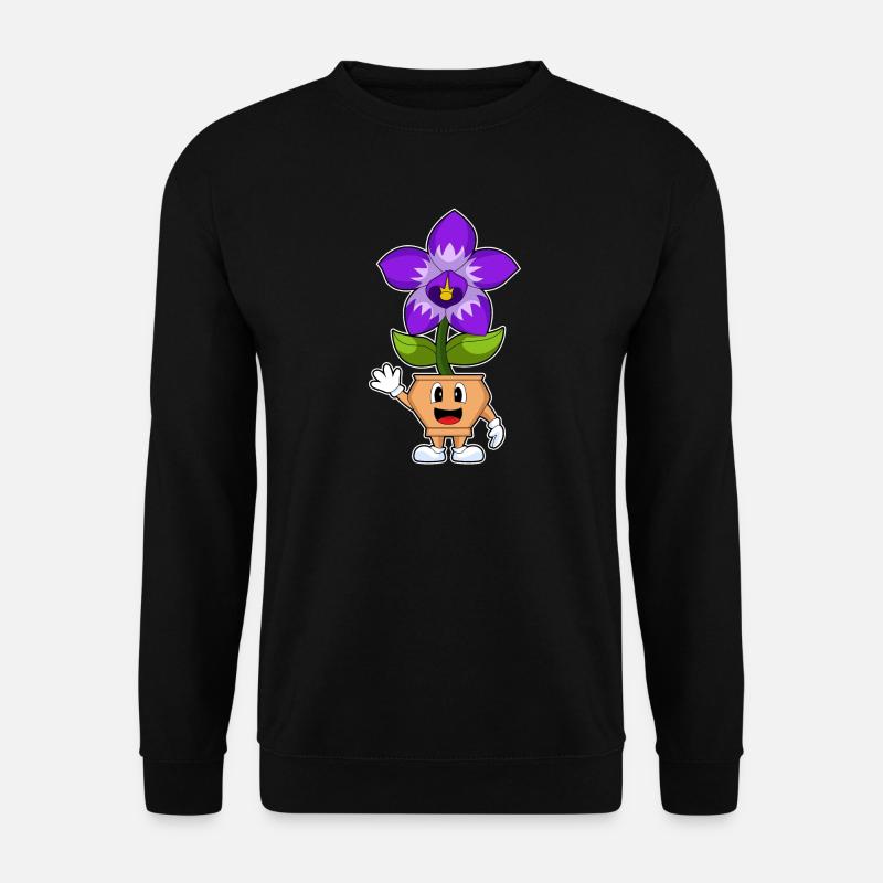 Funny Orchid - Unisex Sweatshirt - black