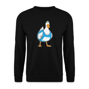 Canard Jogger Jogging Sport - Sweat-shirt Unisexe - noir - Devant - Alina (178cm) & Michal (187cm)