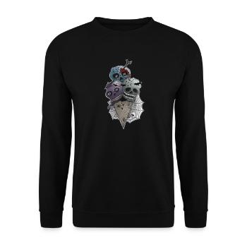 GothICECream Deluxe - Sweat-shirt Unisexe - noir - Devant - Alina (178cm) & Michal (187cm)