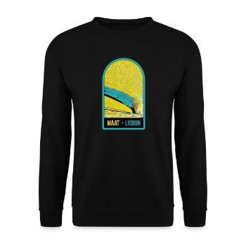 MAAT, Lisbonne : Art, Architecture, Technologie - Sweat-shirt Unisexe - noir - Devant - Alina (178cm) & Michal (187cm)