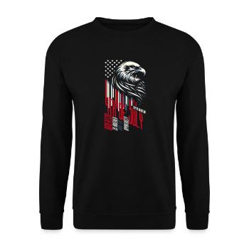 4. JULI AMERIKA IST EIN WEITERER NAME DER CHANCE - Unisex Pullover - Schwarz - Vorne - Alina (178cm) & Michal (187cm)