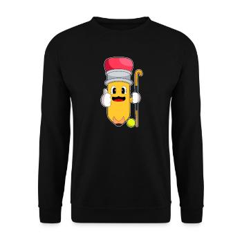 Crayon de hockey sur gazon Stick - Sweat-shirt Unisexe - noir - Devant - Alina (178cm) & Michal (187cm)
