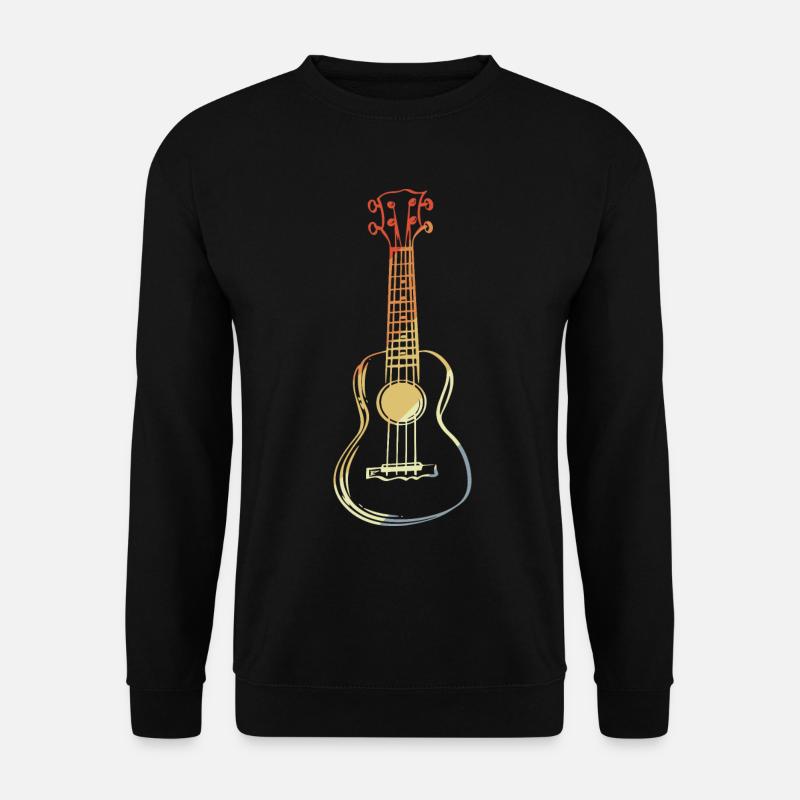 Ukulele Sketch Retro Style - Unisex Sweatshirt - black