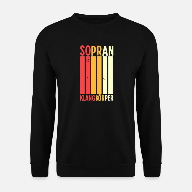 Chor - Sopran Klangkörper - Unisex Pullover - Schwarz