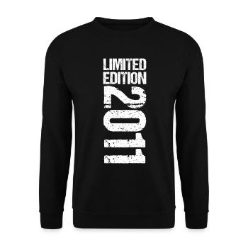 14. Geburtstag 2011 Jahrgang Limited Edition 2011 - Unisex Pullover - Schwarz - Vorne - Alina (178cm) & Michal (187cm)