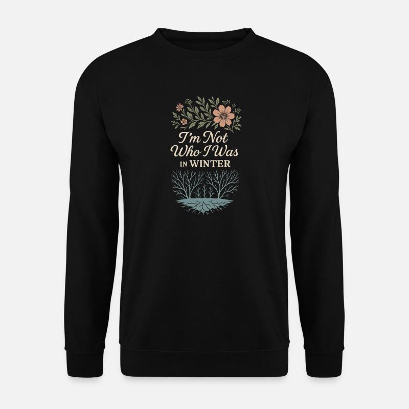 Achtsames Wachstum, Frühlingserneuerung, - Unisex Pullover - Schwarz
