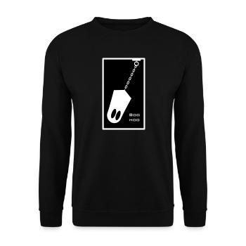 Geist in der Kette - Unisex Pullover - Schwarz - Vorne - Alina (178cm) & Michal (187cm)