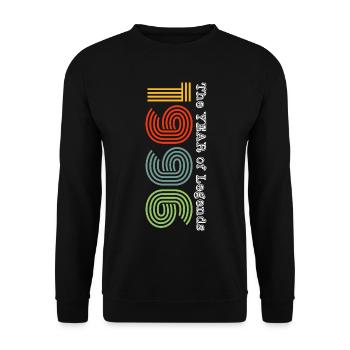 Millésime 1996 - Sweat-shirt Unisexe - noir - Devant - Alina (178cm) & Michal (187cm)