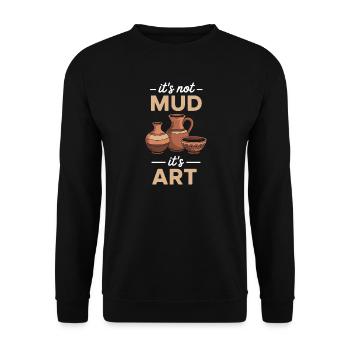 Pottery Pottery Studio Pottery Love - Unisex Sweatshirt - black - Front - Alina (178cm) & Michal (187cm)