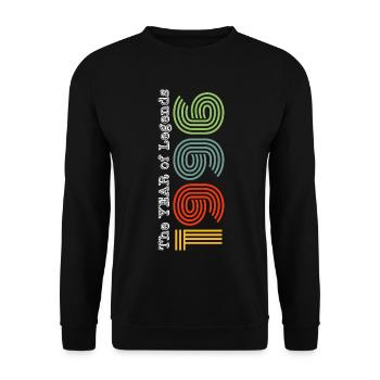 Vintage 1996 - Unisex Pullover - Schwarz - Vorne - Alina (178cm) & Michal (187cm)