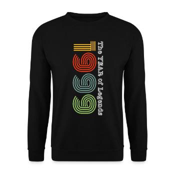 Millésime 1999 - Sweat-shirt Unisexe - noir - Devant - Alina (178cm) & Michal (187cm)