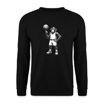 Basket-ball - Sweat-shirt Unisexe - noir - Devant - Alina (178cm) & Michal (187cm)