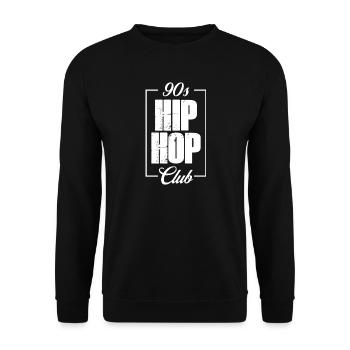 Logo des clubs hip-hop des années 90 - Sweat-shirt Unisexe - noir - Devant - Alina (178cm) & Michal (187cm)