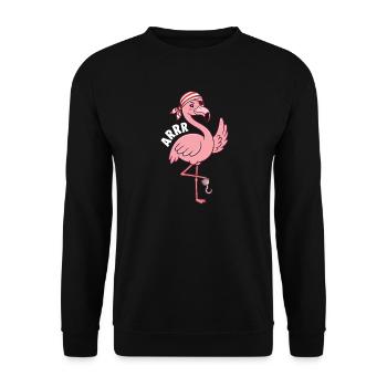 Arrr Pirate Boucanier Jolly Roger - Sweat-shirt Unisexe - noir - Devant - Alina (178cm) & Michal (187cm)
