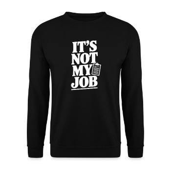 Ce n’est pas mon travail - Sweat-shirt Unisexe - noir - Devant - Alina (178cm) & Michal (187cm)