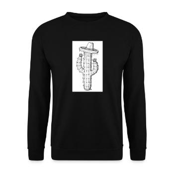 1000141499 - Unisex Pullover - Schwarz - Vorne - Alina (178cm) & Michal (187cm)
