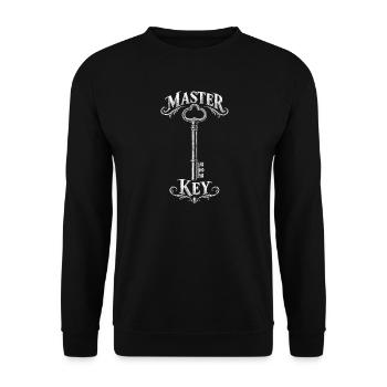 Generalschlüssel  - Unisex Pullover - Schwarz - Vorne - Alina (178cm) & Michal (187cm)