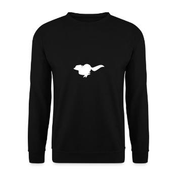 fuchs - Unisex Pullover - Schwarz - Vorne - Alina (178cm) & Michal (187cm)