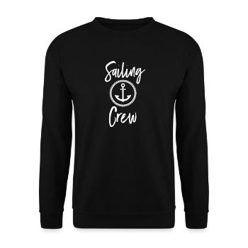 Sailing crew - Unisex Sweatshirt - black - Front - Alina (178cm) & Michal (187cm)