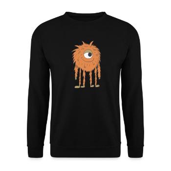 Orange Monster - Unisex Sweatshirt - black - Front - Alina (178cm) & Michal (187cm)