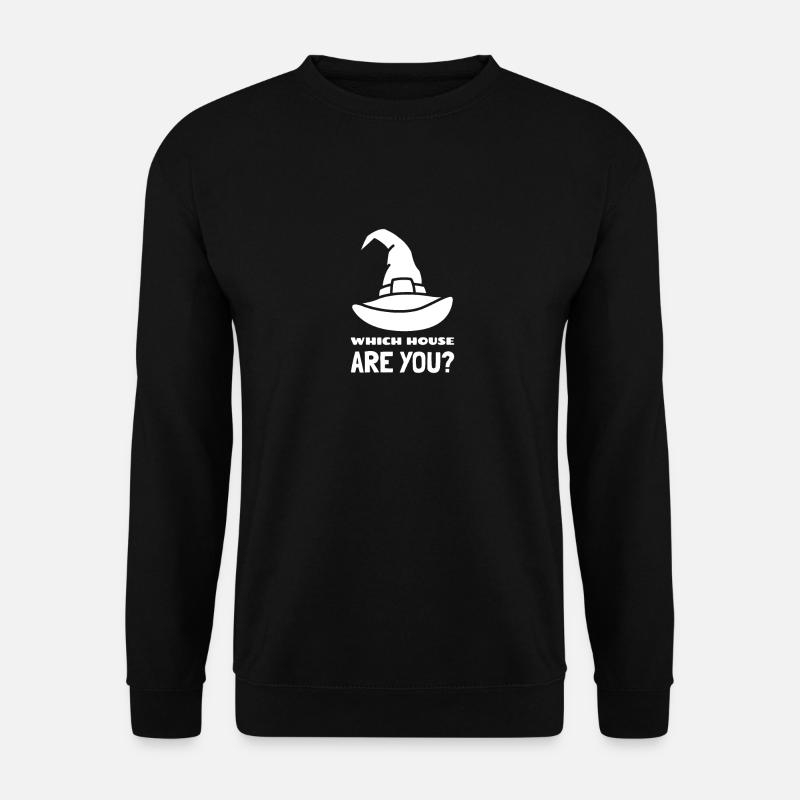Sprechender Hut Haus - Unisex Pullover - Schwarz