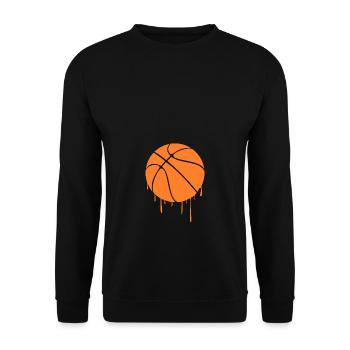 Basket-ball Basketball Basketball Team Basket - Sweat-shirt Unisexe - noir - Devant - Alina (178cm) & Michal (187cm)