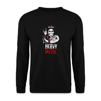 Tenorhorn Geschenk - Tenorhornist - Unisex Pullover - Schwarz - Vorne - Alina (178cm) & Michal (187cm)